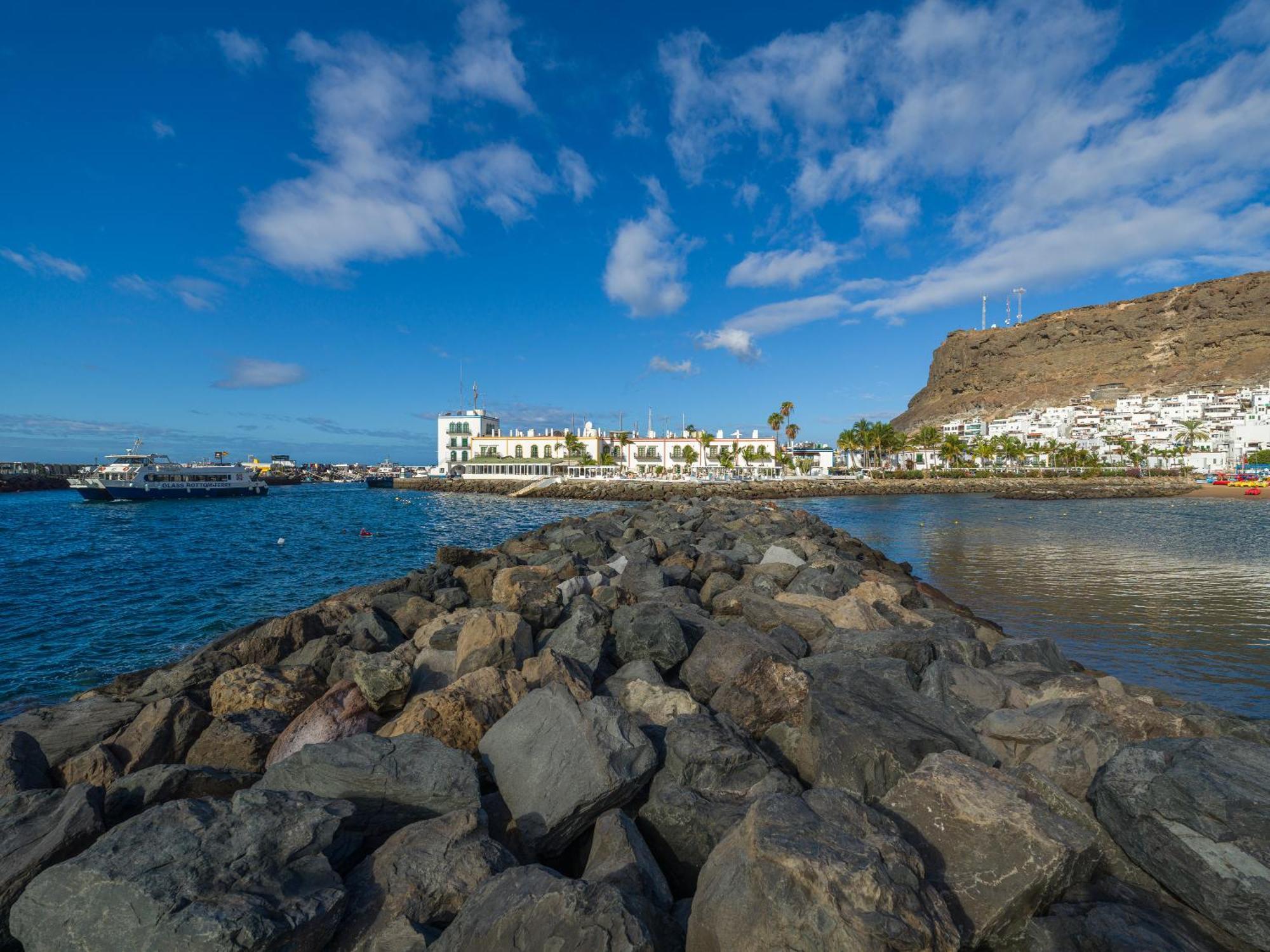 Amarre Ocean Apartman Puerto De Mogan Kültér fotó