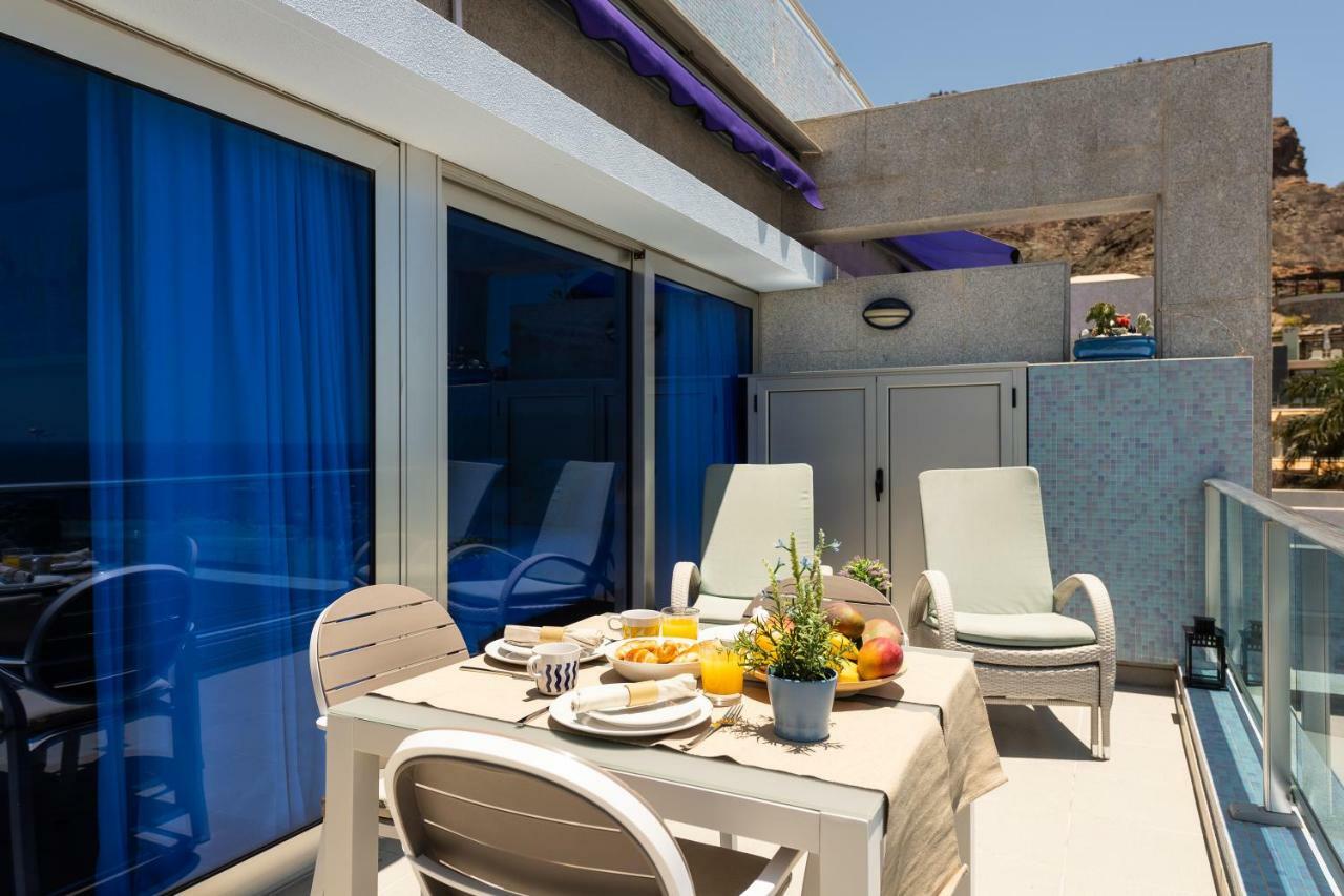 Amarre Ocean Apartman Puerto De Mogan Kültér fotó